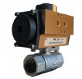 Brass Ball Valve with Double Acting Pneumatic Actuator